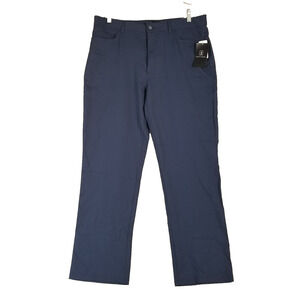 PGA Tour Flux360 Golf Pants Mens 36x30 Blue Dri-Fit Flex Stretch